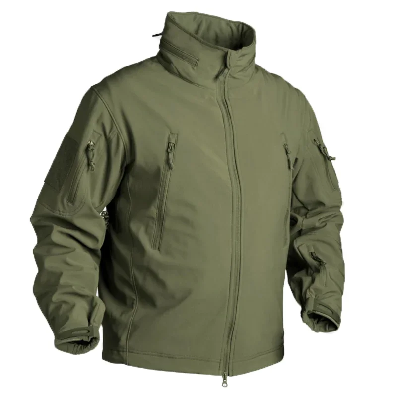 Winter Fleece Jacket Men Soft Shell Tactical Coat Airsoft Hunting Clothes Windbreakers - Image 2